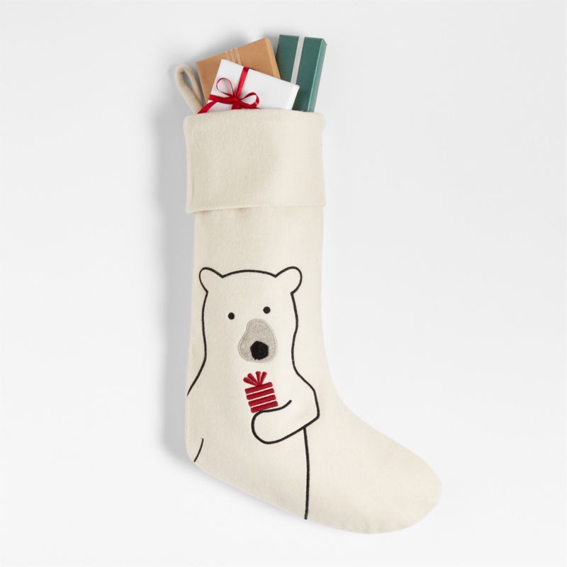 Arctic Friend Polar Bear Christmas Stocking by Joan Anderson - image 4 of 5