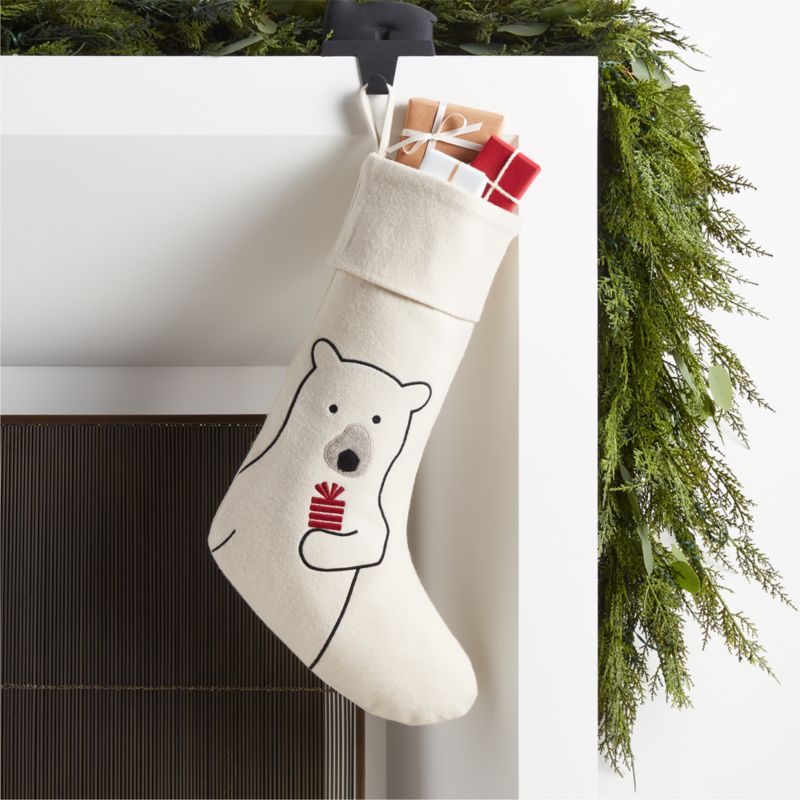 Arctic Friend Polar Bear Christmas Stocking by Joan Anderson - image 2 of 5