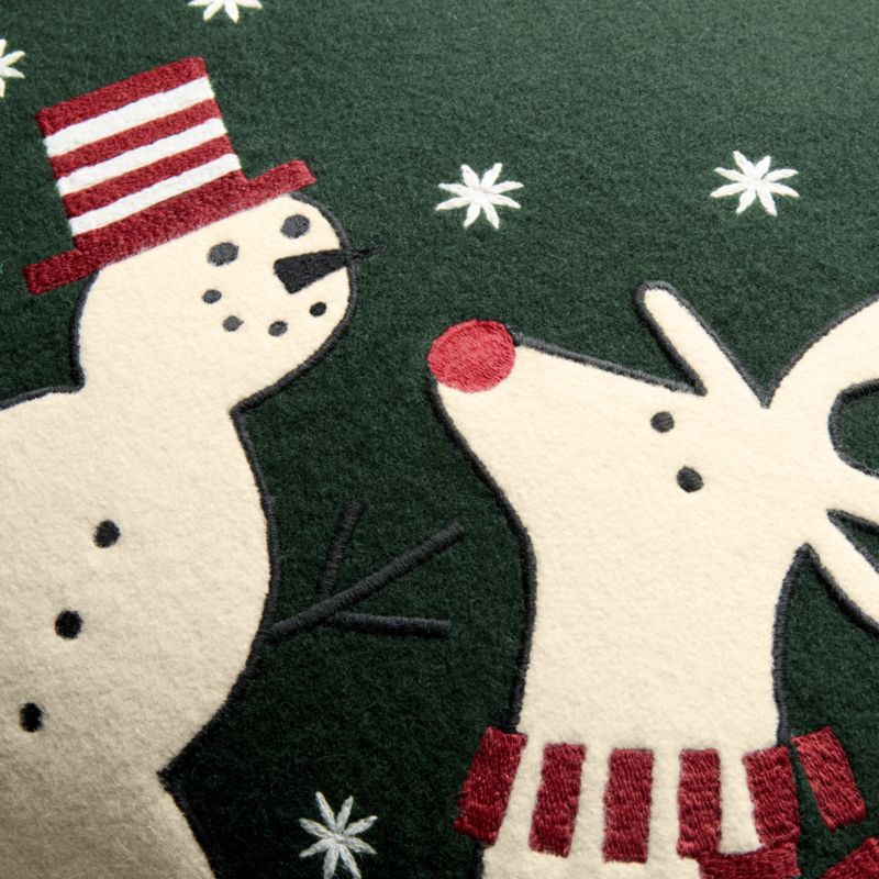 Joan Anderson's Arctic Friends 24"x16" Spruce Green Throw Pillow Cover - image 4 of 6