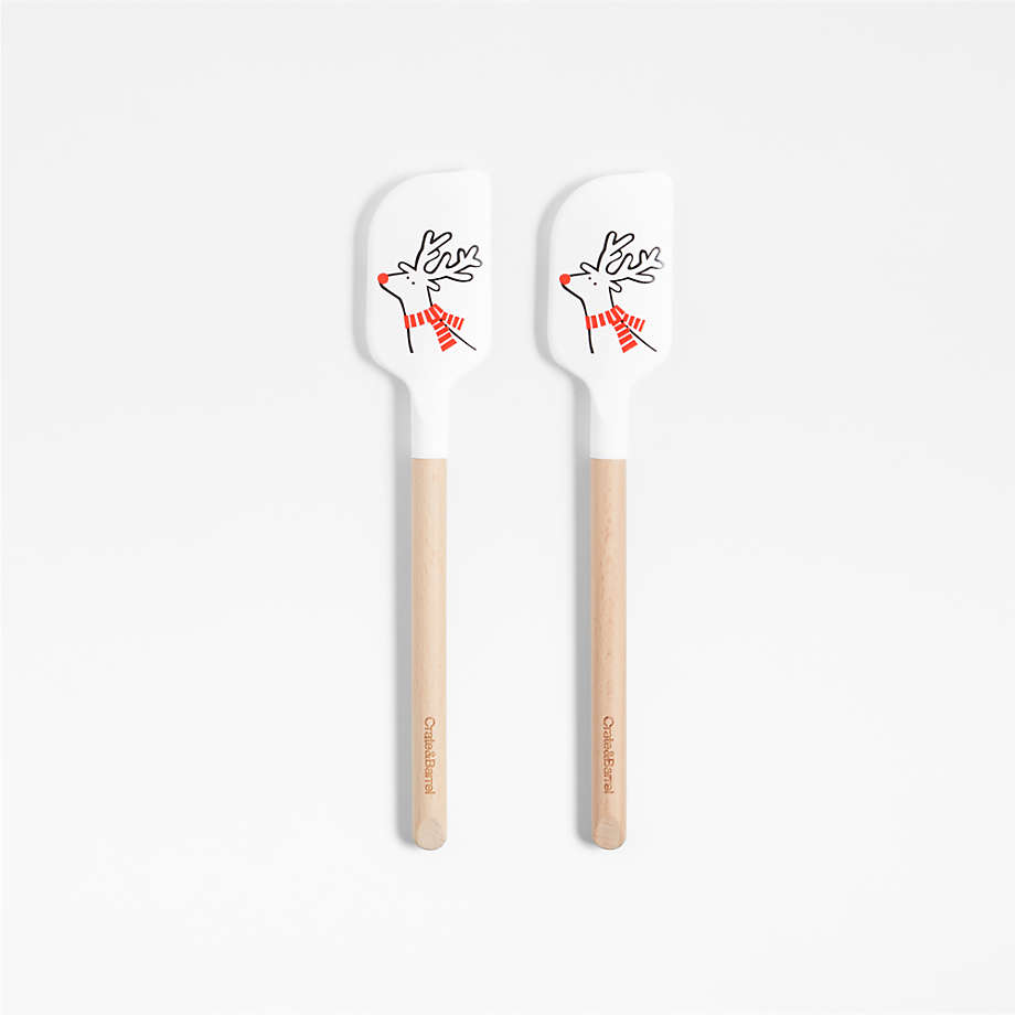 Mini Silicone Spatula Tool Heat Resistant Long Handle Dual-Ended