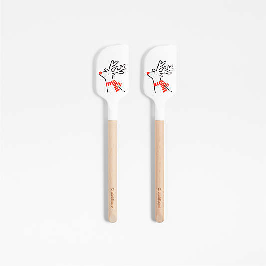 Arctic Friend Reindeer Silicone Mini Spatulas, Set of 2 by Joan Anderson