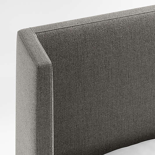 Arden 52" Dark Grey Upholstered Headboard