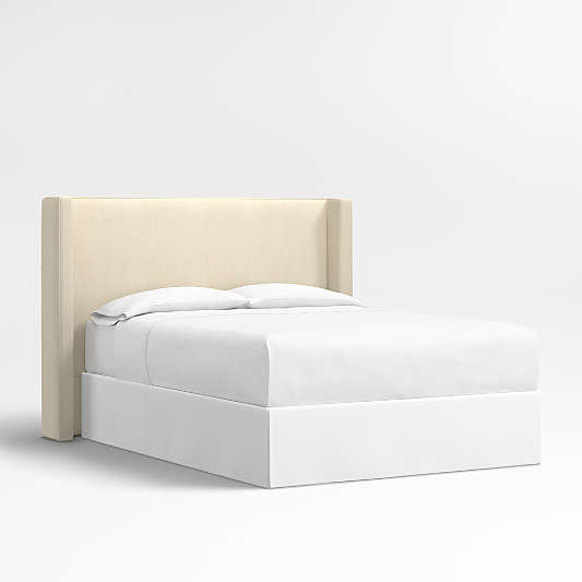 Arden 52" Ivory Upholstered Queen Headboard