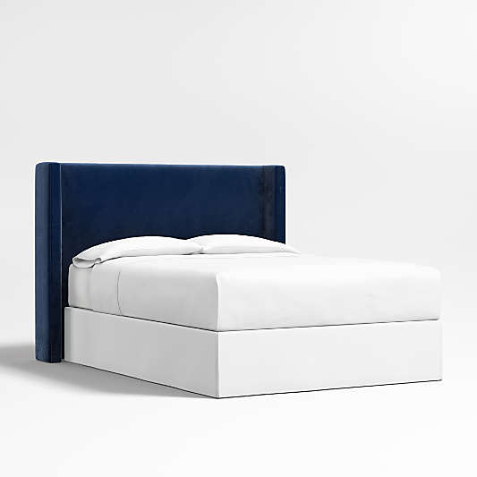 Arden 52" Navy Queen Upholstered Headboard