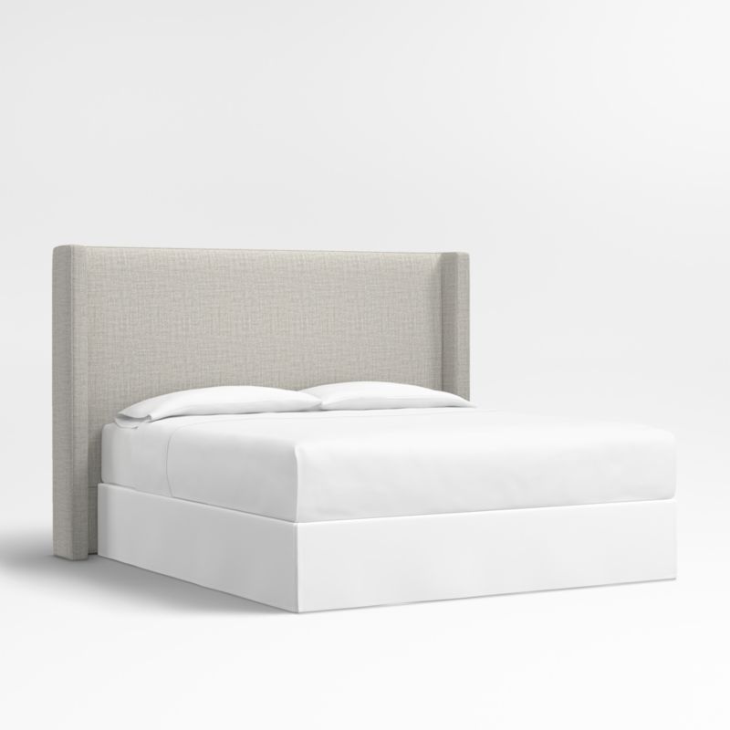 Arden 60" Mist Grey Upholstered King Headboard