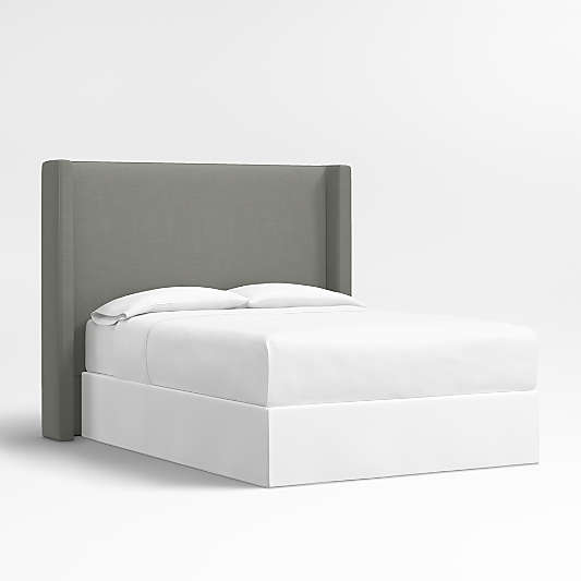 Arden 60" Graphite Grey Upholstered Queen Headboard