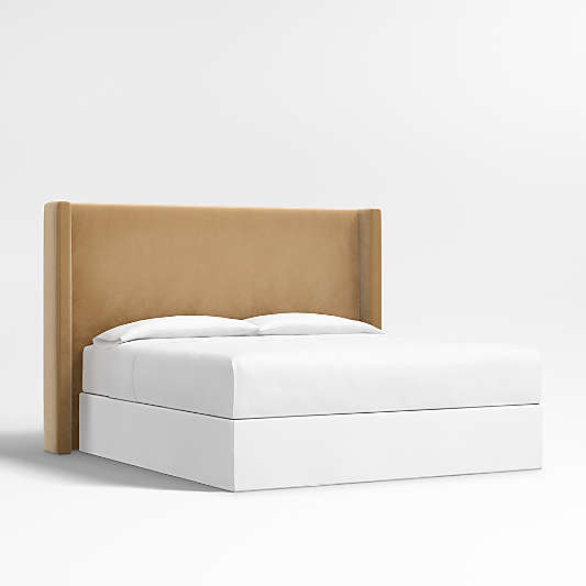 Arden 60" Camel Brown Upholstered King Headboard