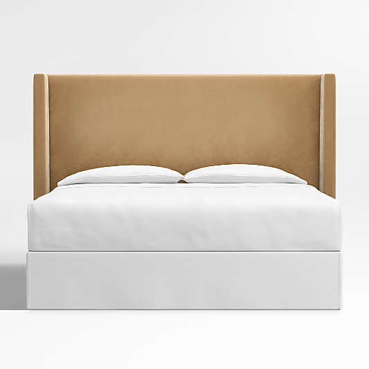 Arden 60" Camel Brown Upholstered King Headboard