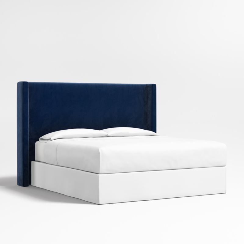 Arden 60" Navy King Upholstered Headboard