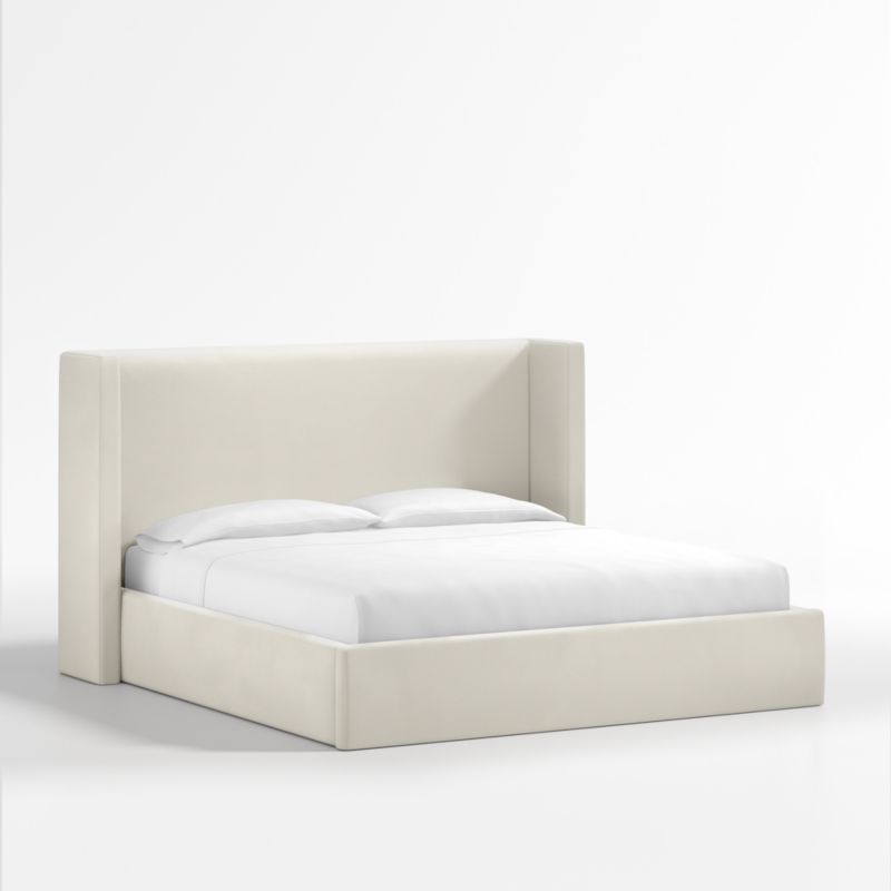 Arden Beige Upholstered King Bed with 52" Headboard - image 4 of 9