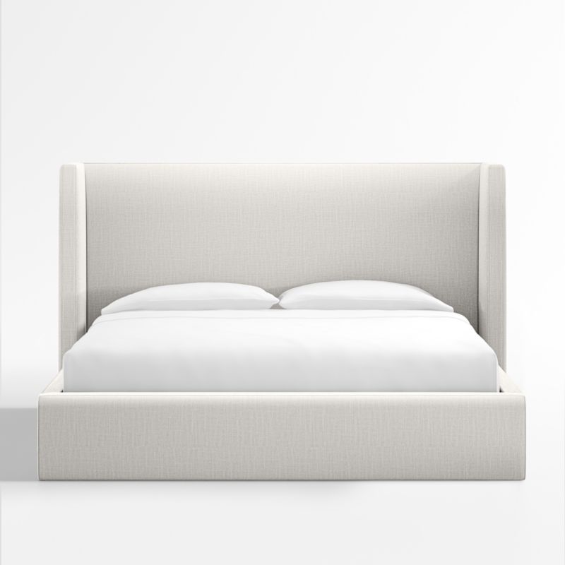 Arden Ivory Upholstered King Bed with 52" Headboard - image 0 of 8