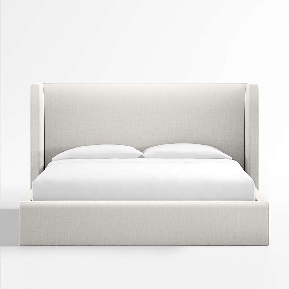 Arden Ivory Upholstered King Bed with 52" Headboard Crate & Barrel Canada