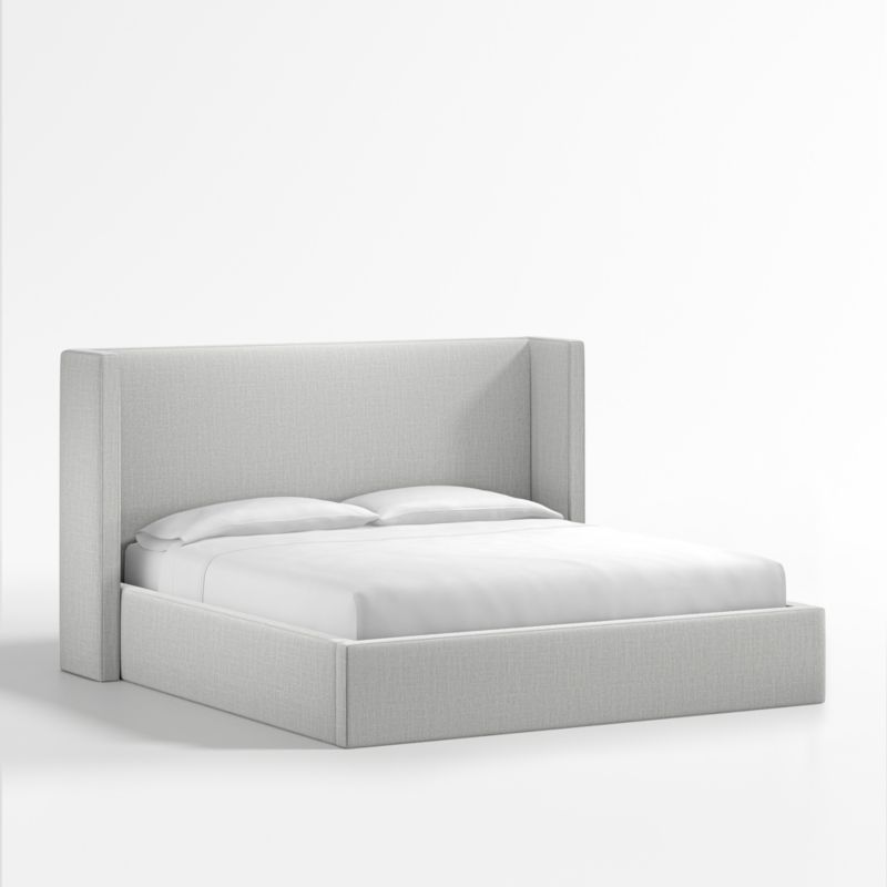 Arden Oyster Grey Upholstered King Bed with 52" Headboard - image 4 of 9