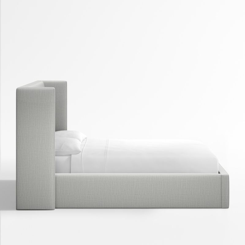 Arden Oyster Grey Upholstered King Bed with 52" Headboard - image 5 of 9