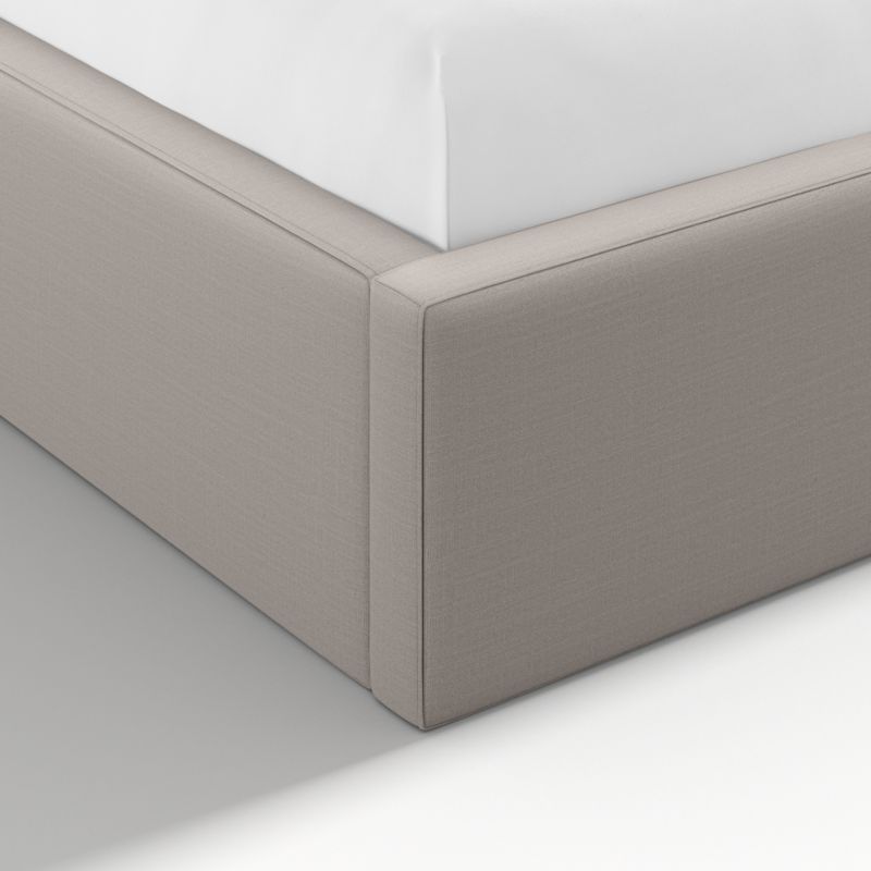 Arden Graphite Grey Upholstered Queen Bed with 52" Headboard