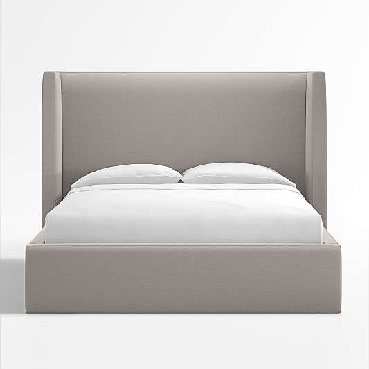 Arden Graphite Grey Upholstered King Bed with 52" Headboard