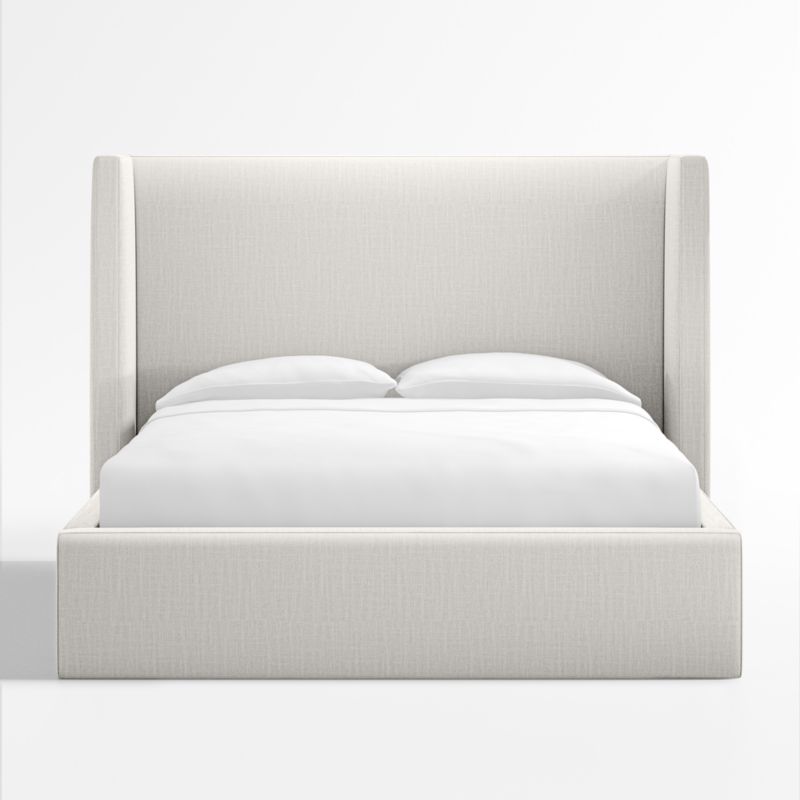 Arden Ivory Upholstered Queen Bed with 52" Headboard