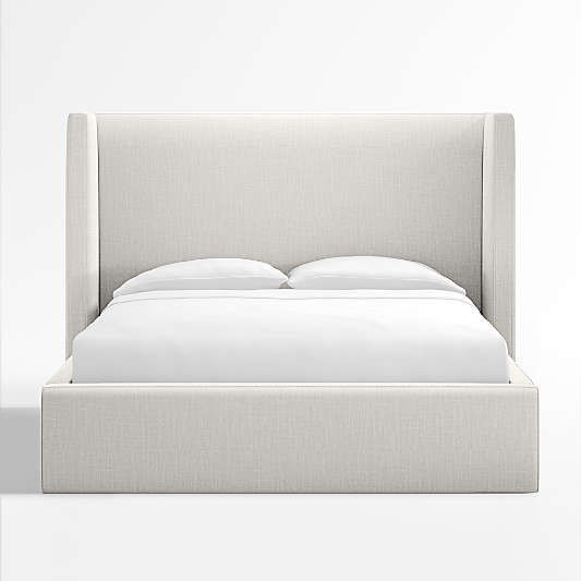 Arden Ivory Upholstered Bed with 52" Headboard