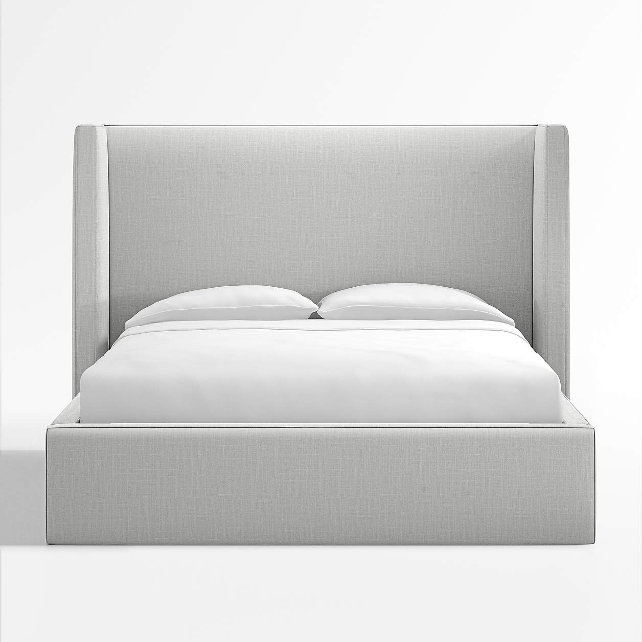 Arden Upholstered Queen Bed with Tall Headboard Crate and Barrel
