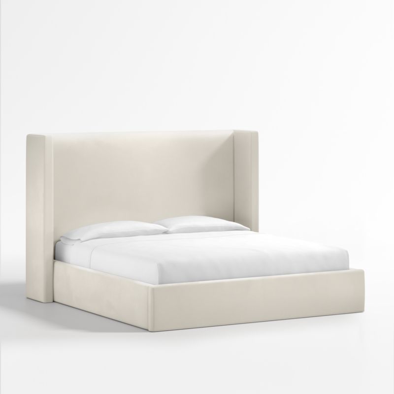 Arden Beige Upholstered King Bed with 60" Headboard - image 3 of 7