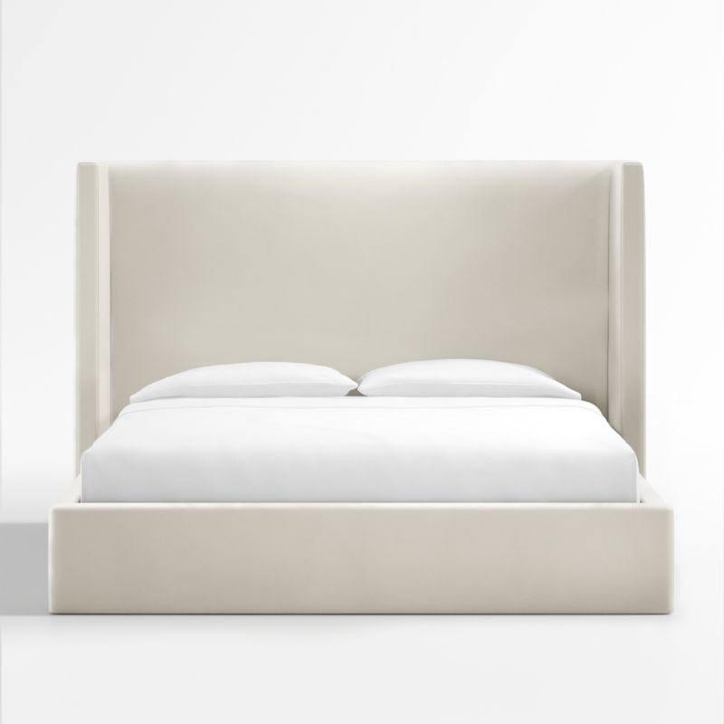 Arden Beige Upholstered King Bed with 60" Headboard - image 0 of 7