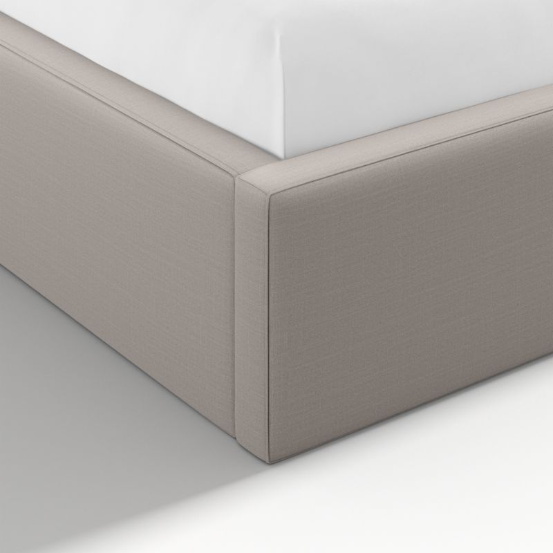 Arden Graphite Grey Upholstered Queen Bed with 60" Headboard