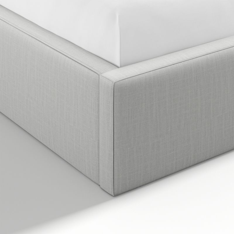 Arden Oyster Grey Upholstered Queen Bed with 60" Headboard