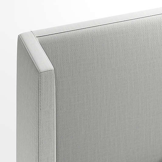 Arden Oyster Grey Upholstered Bed with 60" Headboard