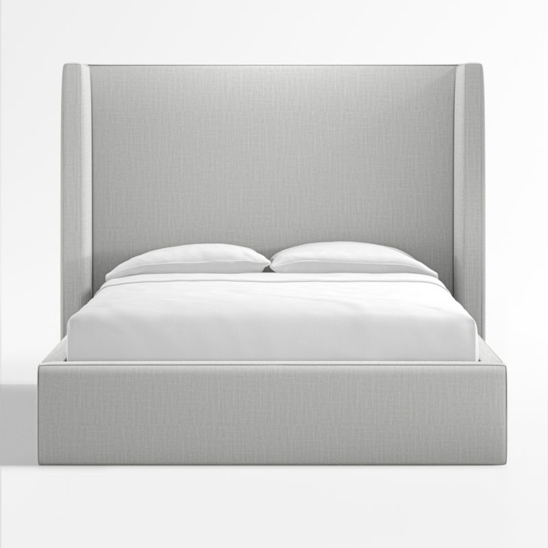Arden Oyster Grey Upholstered Queen Bed with 60" Headboard