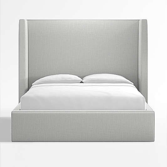 Arden Oyster Grey Upholstered Queen Bed with 60" Headboard