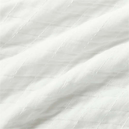 Organic Cotton Gauze Crisp White Bed Blanket