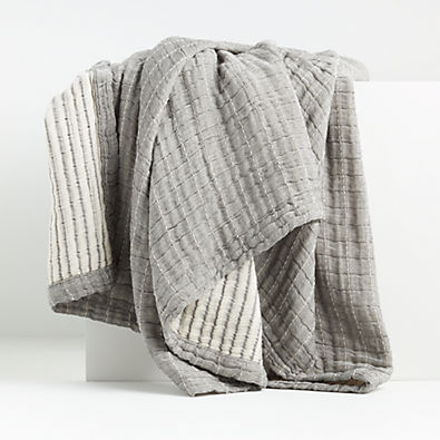 View Ardine 90"x90" Grey Bed Throw details