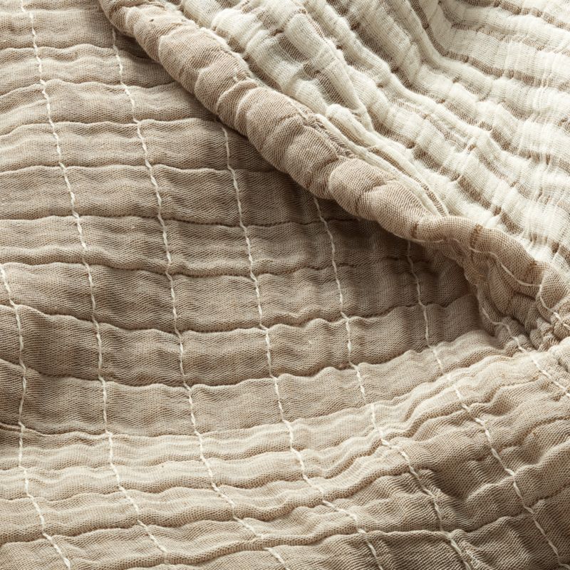 Organic Cotton Gauze Natural Full/Queen Bed Blanket - image 2 of 3