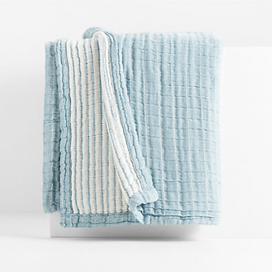 View Ardine 90"x90" Blue Bed Throw details