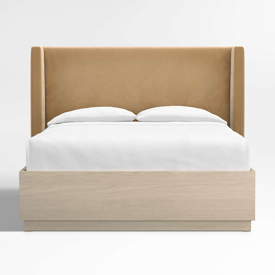 Tufted headboard on sale storage bed