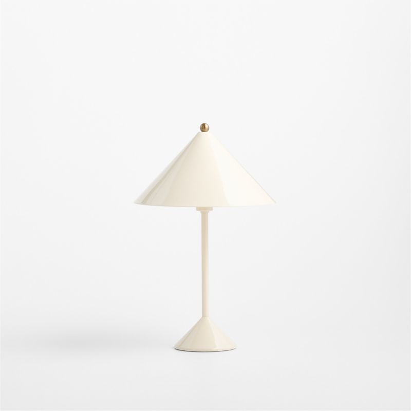 Arden Enamel Cream Kids Table Lamp - image 3 of 6