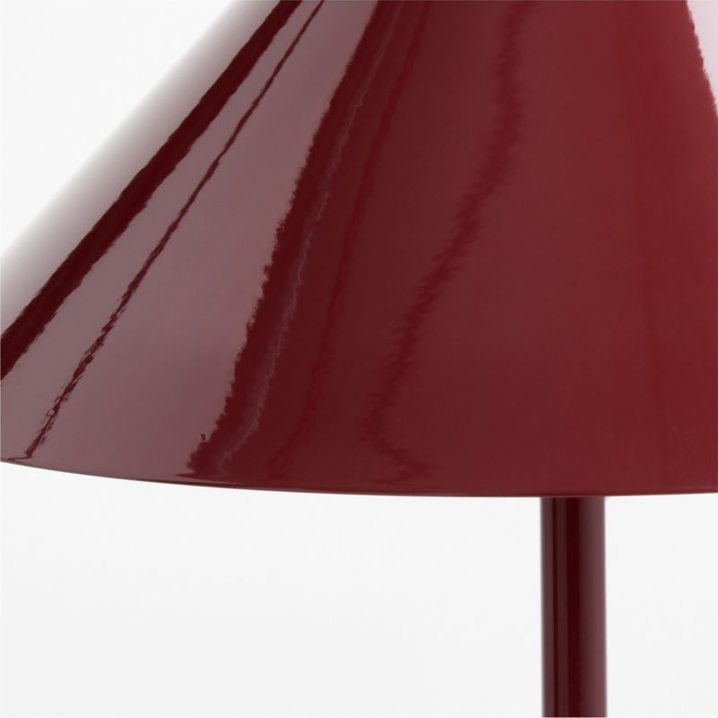 Arden Enamel Deep Red Kids Table Lamp - image 5 of 6