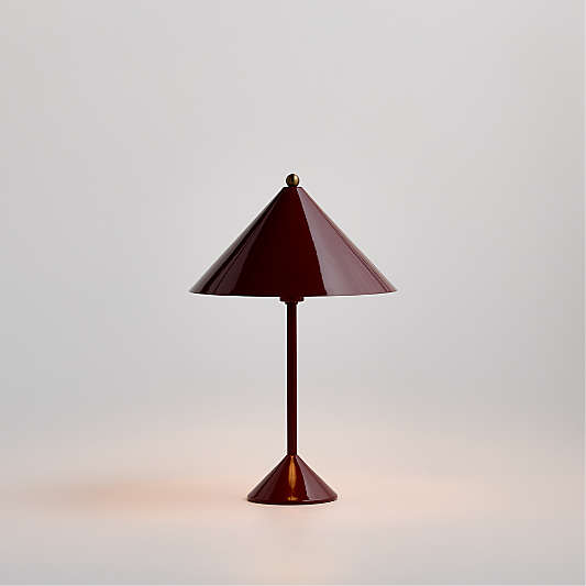 Arden Enamel Deep Red Kids Table Lamp