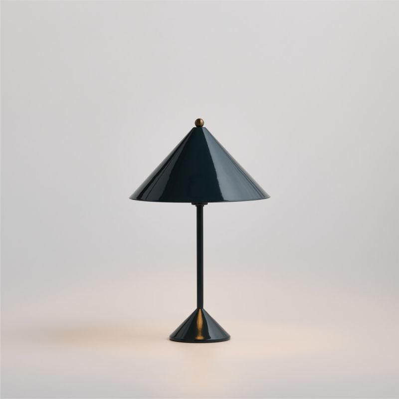 Arden Enamel Dark Green Kids Table Lamp - image 5 of 7