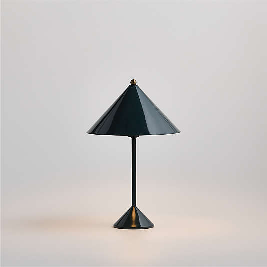 Arden Enamel Dark Green Kids Table Lamp