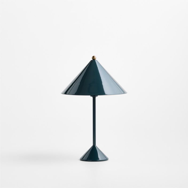 Arden Enamel Dark Green Kids Table Lamp - image 4 of 7
