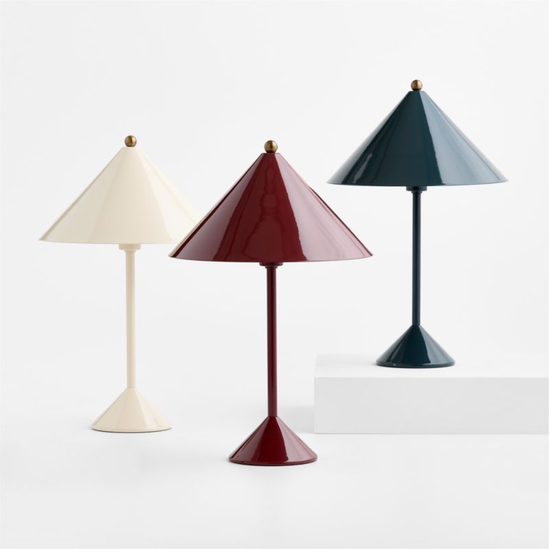 Arden Enamel Cream Kids Table Lamp - image 2 of 6