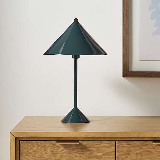 Arden Enamel Dark Green Kids Table Lamp