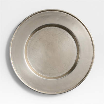 Argento Antique Metal Charger Plate