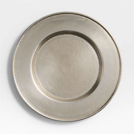 Argento Antique Metal Charger Plate