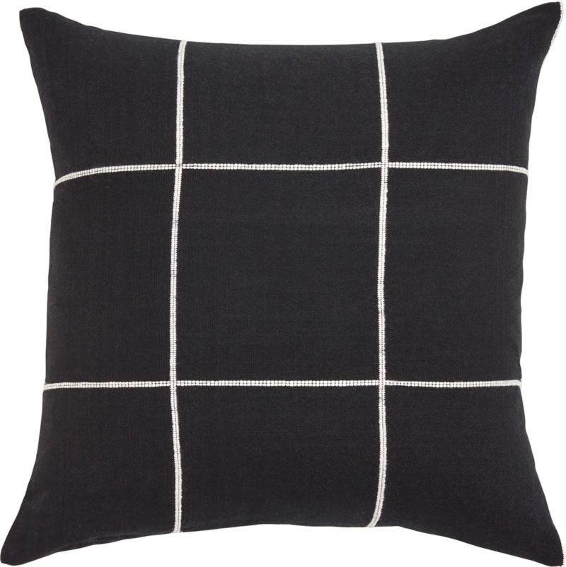 Star Dance 20x20 Recycled Cashmere Black and White Throw Pillow Cover by  Lucia Eames + Reviews