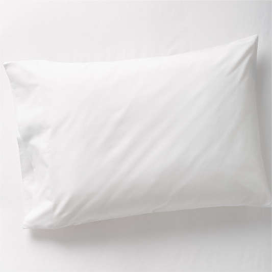 Ari Kids Organic Brushed Cotton White Pillowcase