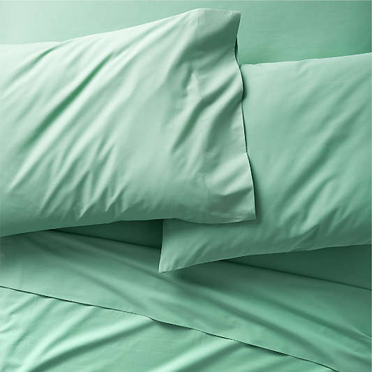 Ari Kids Organic Brushed Cotton Green Full Sheet Set