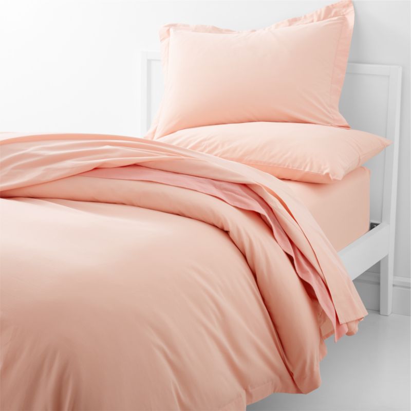 Ari Kids Organic Reversible Brushed Cotton Pink Pillow Sham