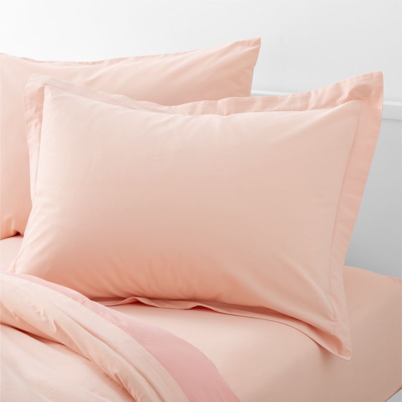 Ari Kids Organic Reversible Brushed Cotton Pink Pillow Sham